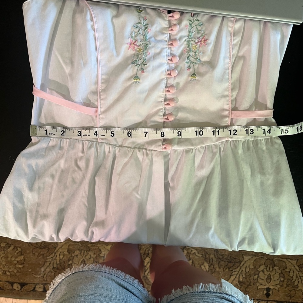 Vintage 70s Embroidered Prairie Sundress - Picture 10 of 13